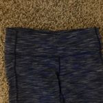 Athleta  Chaturanga Energy Capri Leggings Small Heathered Blue GUC Nylon Spandex Photo 1