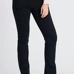 Betabrand  Black Straight Leg 7 Pocket Dress Pant Yoga Size Medium Long Photo 0