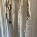 Sandy Liang Women’s 2 x TARGET Cream Long Sleeve Jumpsuit Painter’s Boiler Suit Photo 1
