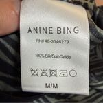 ANINE BING NEW  Dolly Silk Midi Skirt Green Zebra Size Medium Photo 9