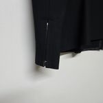 Armani Collezioni  Black Zipper Peplum Jacket‎ Sz 8 Academia Office Luxury Photo 5
