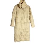 Ellen Tracy  Cozy Pillow Beige Belted Long Winter Puffer Coat Size Medium Photo 4