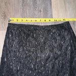 Chesley Vintage Black floral lace midi skirt Photo 5
