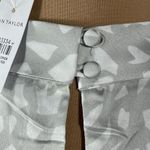 Ann Taylor New  Mock Neck Satiny Animal Print Shift Dress Grey and White M Medium Photo 3