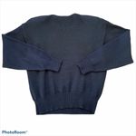 COSCOB Vintage Navy Blue Beaded Sequin Velour Sweater Size M Size M Photo 5