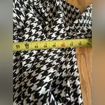 Kardashian Kollection  Blouse Houndstooth Bow Long Sleeve Dark Academia Sz XS Photo 8