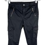 BLANK NYC Pants Moto Black 26 Zipper Hem Stretch Photo 11