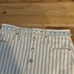 Madewell Blue & White Striped Jean Skirt - NWT Photo 9
