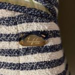 ZARA  Trafaluc Blue Striped Cropped Blazer Small Photo 7