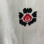 Madewell Embroidered Flutter-Sleeve Top S Retro Casual Boho Boat Neck Photo 1