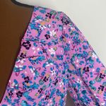 VERO MODA  Lucia Textured Floral Print Top in cyclamen size M Photo 5