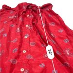 VINTAGE LizWear Silk Red floral Button Photo 7