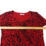 Cato  Red and Black Button Up Sweater Photo 6