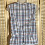 Handmade Vintage Reversible Patchwork Multicolored Plaid Cotton Vest Possibly  Photo 8