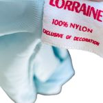 Lorraine Vintage 60s 70s Blue White Dreamy Lace Open Crop Capelet Bed Jacket Photo 4