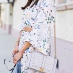 H&M Anna Glover x Cream Dress Floral Design Tunic Flowy Casual Formal Summer Photo 5