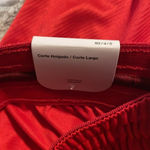 Nike  Women's Red Drawstring Pull on Basketball Shorts Size Small Loose Fit New Photo 3