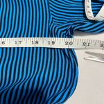 Equipment  Femme Lizza Striped Drawstring Shirt Dress Size 4 blue Long Sleeve Photo 4