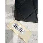 VALENTINO ORLANDI Bag Black w/Gunmetal Diamond Quilted Crossbody Shoulder New Photo 1