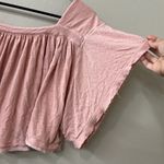 Free People Linen Sunsetter pink boxy flowy boho open back popover top Sz M Photo 4