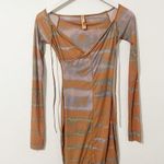 SKIMS Jelly Sheer Off The Shoulder Dress in Tie Dye Size Small S Photo 1