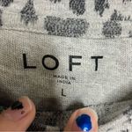 Loft  animal print short sleeve sweatshirt size large‎ Photo 2