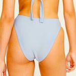 J.Crew  High Rise Bikini Swim Bottom Light Blue M (6-8) NWT Lined UPF Protection Photo 1