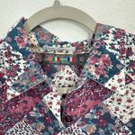 Vintage Paris Sport Club‎ Quilted Pink Patchwork 100% Cotton Western Blouse Size M Photo 7