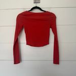 Urban Outfitters  Women’s XS Square Neck Ribbed Crop Top Longsleeve Photo 3