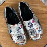 Spring Step  Clogs Ferrara Graffiti‎ Print Slip On Slip Resistant Silver 6 Photo 6