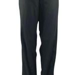 Vince  Men's Black High Waisted Straight Leg Button Trousers Dress Pants Size 34 Photo 0