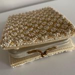 Jolles Original Gold Vintage 1950’s Floral Pearl Beaded Coin Purse Photo 8