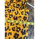 4SI3NNA Quinn Medium Gold Orange Black Animal Print Satin Midi Skirt Photo 9