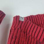 Eddie Bauer Hooded Sweater 1/4 Zip Red Long Sleeve Size M Photo 4