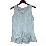Goddess Gear Blue Stripe Hemp Organic Cotton Top Sleeveless Hi Photo 8