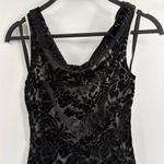 Y2K vintage White House Black Market Gray Velvet Burnout Tank haulter Top xs Photo 2