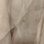 Soho Apparel  Asymmetrical Tulle Skirt in Tan Photo 7