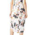 Wish Wild Flower Mid Tie Waist Adjustable Straps Midi Vacay Dress Size Small Photo 1