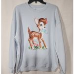 Wild Fable Fawn with bow women's medium blue sweatshirt Photo 0