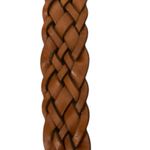 G.H. Bass Brown Braided Weave Genuine Leather Belt & Buckle Women’s Sz Large Photo 5
