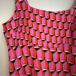 Diane Von Furstenberg NWT  Pink Geometric Sleeveless Mini Dress Size 12 Target Photo 3