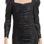 Generation Love NWT Estelle Heart
Neck Ruched Black Vegan Leather Dress Sz small Photo 0