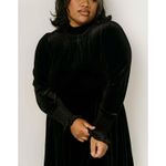 Baltic Born  Tina Velvet Short Dress Black XL New‎ with Tag Long Sleeve Photo 1