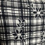 Urban Outfitters  Plaid Flower Strappy Gingham Mini Dress Black White Medium Photo 6