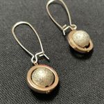 Silver sphere dangle earrings Photo 1