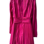 Anthropologie Aureta Elegant Pink Pleated Dress M Photo 2