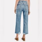 AGOLDE Lana Cropped Straight-Leg Jeans Button Fly 100% Organic Cotton Size 28 Photo 2