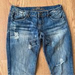Almost Famous  Distressed Blue Straight Leg Distressed Denim Women’s Size 9 Photo 1
