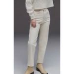 Everlane the cheeky Jean crop ecru black seaming size 30 short Photo 11