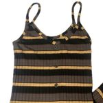 Wild Fable  Ribbed Button Striped Tank Midi Dress Photo 2